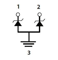 Block Diagram - Littelfuse SP3222 TVS Diode Arrays